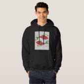 Farbenfrohe Fischkunst Hoodie (Vorne ganz)