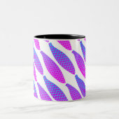 Farbenfrohe Fischmuster Kaffeemaschine Tasse (Mittel)