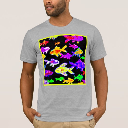 Farbenfrohe Fischmuster Malerei Art. Jetzt kaufen T-Shirt (Vorderseite)