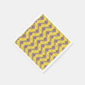 Farbenfrohe Fischmuster Serviette (Ecke)