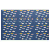 Farbenfrohe Fischschule Stoff (Yard (91,4 cm))