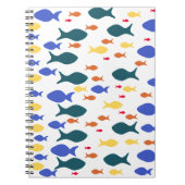 Farbenfrohe Fish Notebook Notizblock (Vorderseite)