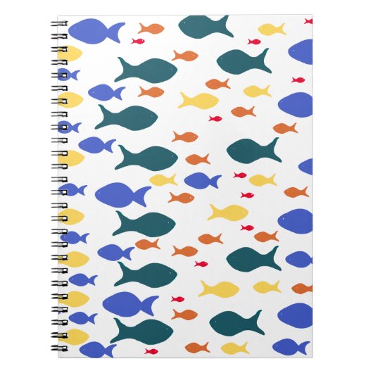 Farbenfrohe Fish Notebook Notizblock (Vorderseite)