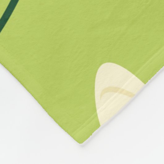 Farbenfrohe Flamingo-Blume Fleecedecke (Ecke)