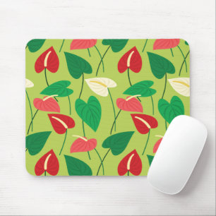 Farbenfrohe Flamingo-Blume Mousepad