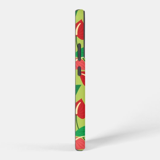 Farbenfrohe Flamingo-Blume Samsung Galaxy Hülle (Rechte Seite)