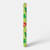 Farbenfrohe Flamingo-Blume Samsung Galaxy Hülle (Linke Seite)