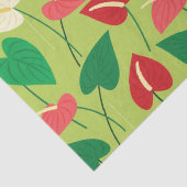 Farbenfrohe Flamingo-Blume Seidenpapier (Detail)