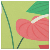 Farbenfrohe Flamingo-Blume Stoff (Nahaufnahme)