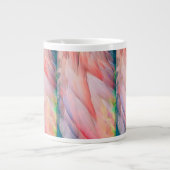 Farbenfrohe Flamingo Feathers Spezialität Tasse (Vorderseite)
