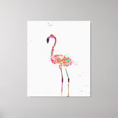 Farbenfrohe Flamingo Prinz Lover Leinwanddruck (Vorderseite)