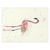Farbenfrohe Flamingo Prinz Lover Tischdecke (Vorderseite (Horizontal))