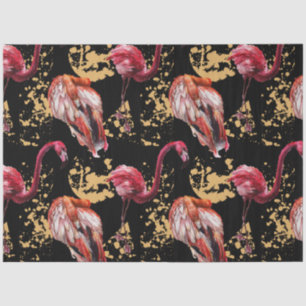 Farbenfrohe Flamingo Serie Design 18 Seidenpapier
