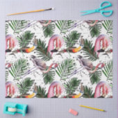 Farbenfrohe Flamingo Serie Design 20 Seidenpapier (Basteln)