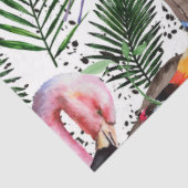 Farbenfrohe Flamingo Serie Design 20 Seidenpapier (Ausschnitt)