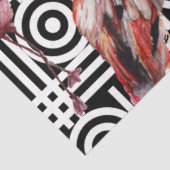 Farbenfrohe Flamingo Serie Design 6 Seidenpapier (Ausschnitt)
