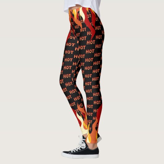 Farbenfrohe Flamme Leggings (Links)