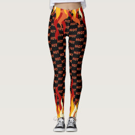 Farbenfrohe Flamme Leggings