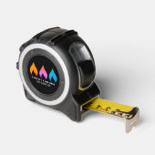 Farbenfrohe Flammen, Gasingenieur und Lieferant Maßband (Winkel)