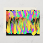 Farbenfrohe Flammen Moderne Christliche Abstrakte  Postkarte (Vorne/Hinten)
