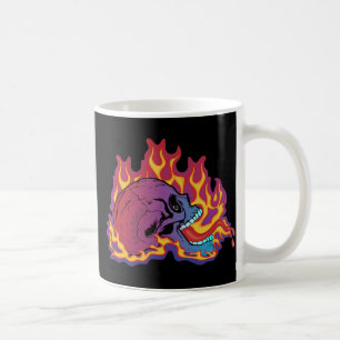 Farbenfrohe Flammenbrille Kaffeetasse