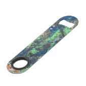 Farbenfrohe Flaschenöffner aus Edelstahl (Rückseite Schrägansicht)