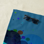 Farbenfrohe Flecken Strandtuch (Beispiel)