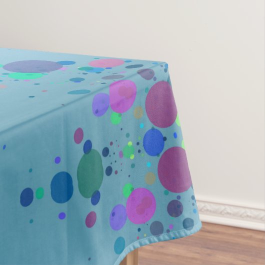 Farbenfrohe Flecken Tischdecke (Beispiel)