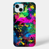 Farbenfrohe Fleckenkunst Case-Mate iPhone Hülle (Rückseite)