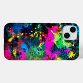 Farbenfrohe Fleckenkunst Case-Mate iPhone Hülle (Rückseite (Horizontal))