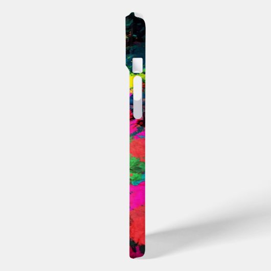 Farbenfrohe Fleckenkunst Case-Mate iPhone Hülle (Rückseite / Links)