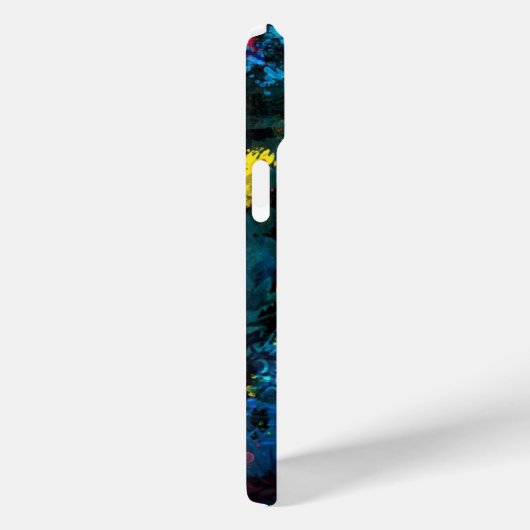 Farbenfrohe Fleckenkunst Case-Mate iPhone Hülle (Rückseite / Rechts)