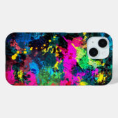 Farbenfrohe Fleckenkunst Case-Mate iPhone Hülle (Rückseite (Horizontal))