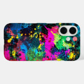 Farbenfrohe Fleckenkunst Case-Mate iPhone Hülle (Rückseite (Horizontal))