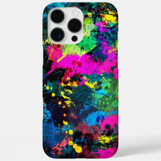 Farbenfrohe Fleckenkunst iPhone 16 Pro Max Hülle