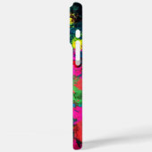 Farbenfrohe Fleckenkunst Case-Mate iPhone Hülle (Rückseite / Links)