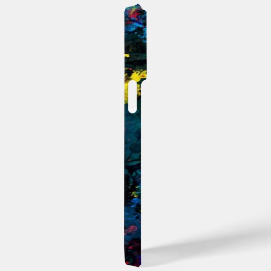 Farbenfrohe Fleckenkunst Case-Mate iPhone Hülle (Rückseite / Rechts)