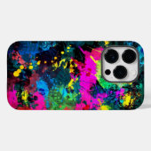Farbenfrohe Fleckenkunst Case-Mate iPhone Hülle (Rückseite (Horizontal))