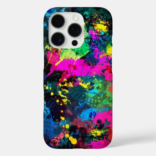 Farbenfrohe Fleckenkunst Case-Mate iPhone Hülle (Rückseite)