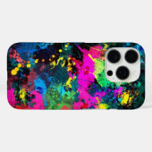 Farbenfrohe Fleckenkunst Case-Mate iPhone Hülle (Rückseite (Horizontal))