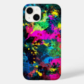 Farbenfrohe Fleckenkunst Case-Mate iPhone Hülle (Rückseite)