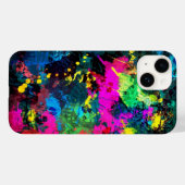 Farbenfrohe Fleckenkunst Case-Mate iPhone Hülle (Rückseite (Horizontal))