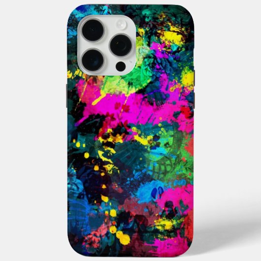 Farbenfrohe Fleckenkunst Case-Mate iPhone Hülle (Rückseite)