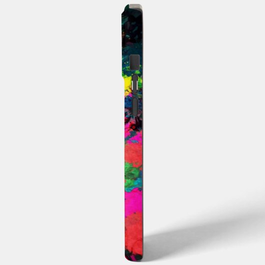 Farbenfrohe Fleckenkunst Case-Mate iPhone Hülle (Rückseite / Links)