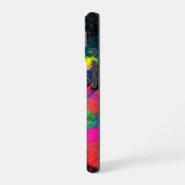 Farbenfrohe Fleckenkunst iPhone 16 Hülle (Linke Seite)