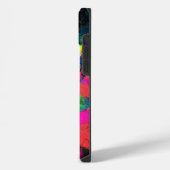 Farbenfrohe Fleckenkunst iPhone Hülle (Linke Seite)