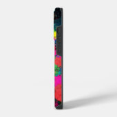 Farbenfrohe Fleckenkunst iPhone Hülle (Linke Seite)
