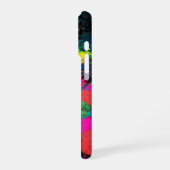 Farbenfrohe Fleckenkunst iPhone Hülle (Linke Seite)