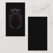 Farbenfrohe Fledermäuse Pastel Goth Dark Birds Visitenkarte (Vorne/Hinten)