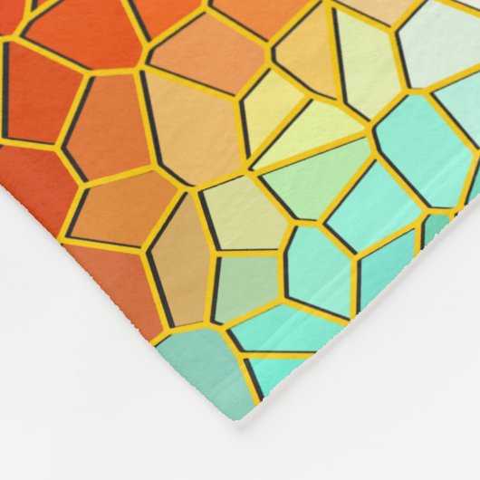 Farbenfrohe Fleece Blanket (Ecke)